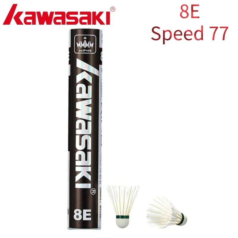 Badminton Raket - Kawasaki Feather Shuttlecock 8E Professioneller Badminton-Shuttle
