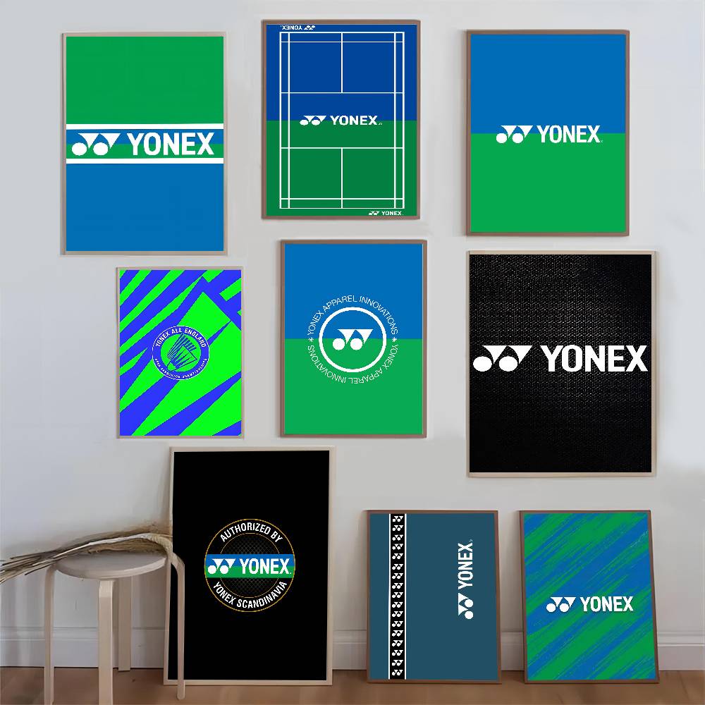 Badminton Poster - Modische Badminton Y-Yonex klassische Vintage-Poster, Whitepaper-Drucke,