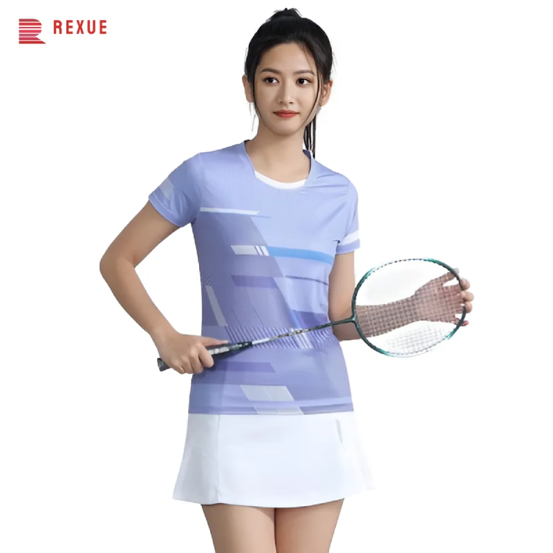 Badminton Jersey - Frauen Tischtennis Badminton Shirt 3D-Druck atmungsaktive