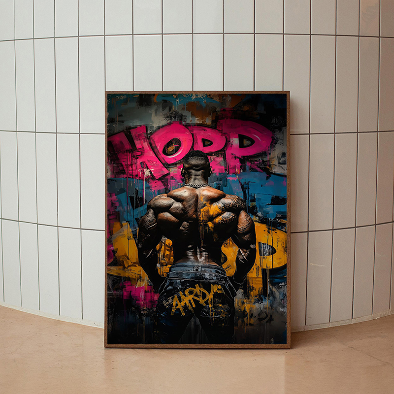 Graffiti Wandkunst Kettlebell  – Badminton Poster Bewertung und Preis