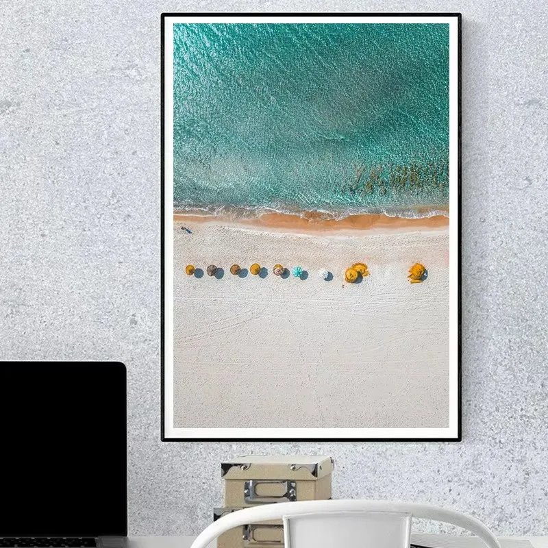 Moderne einfache Ozean Landsch – Badminton Poster Bewertung und Preis