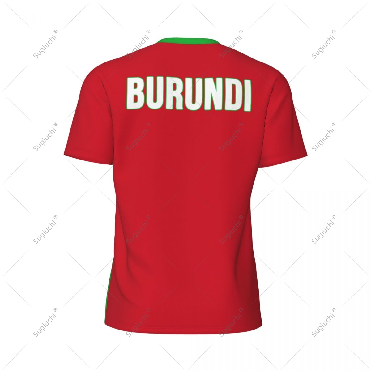 Burundi-Flagge Herren Sport-T- – Badminton Jersey Bewertung und Preis