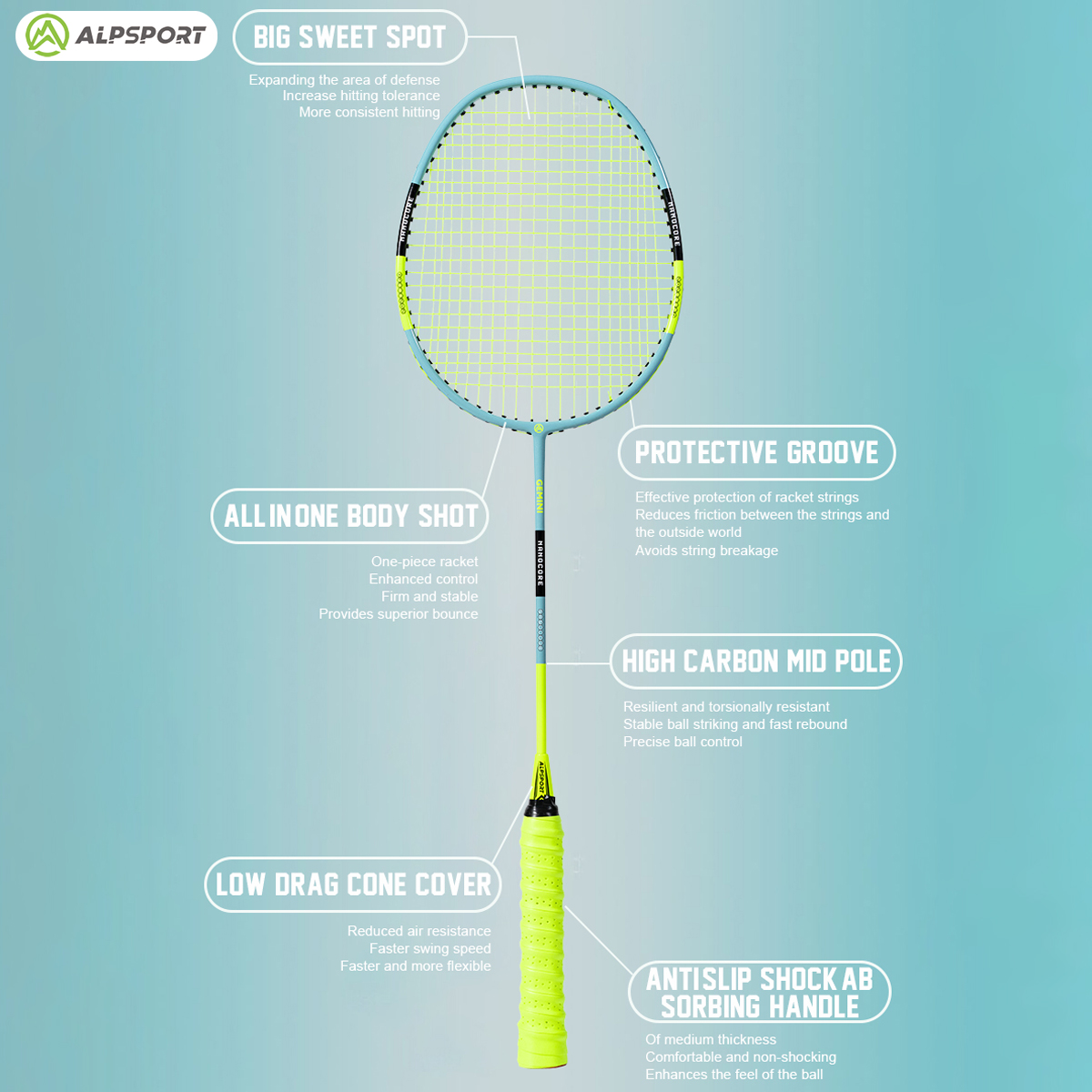 ALP SZZ Professioneller Badmin – Badminton Raket Bewertung und Preis