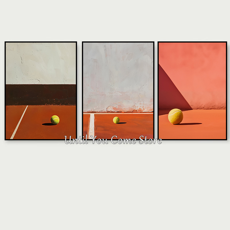 Retro-Tennisschläger, minimali – Badminton Poster Bewertung und Preis