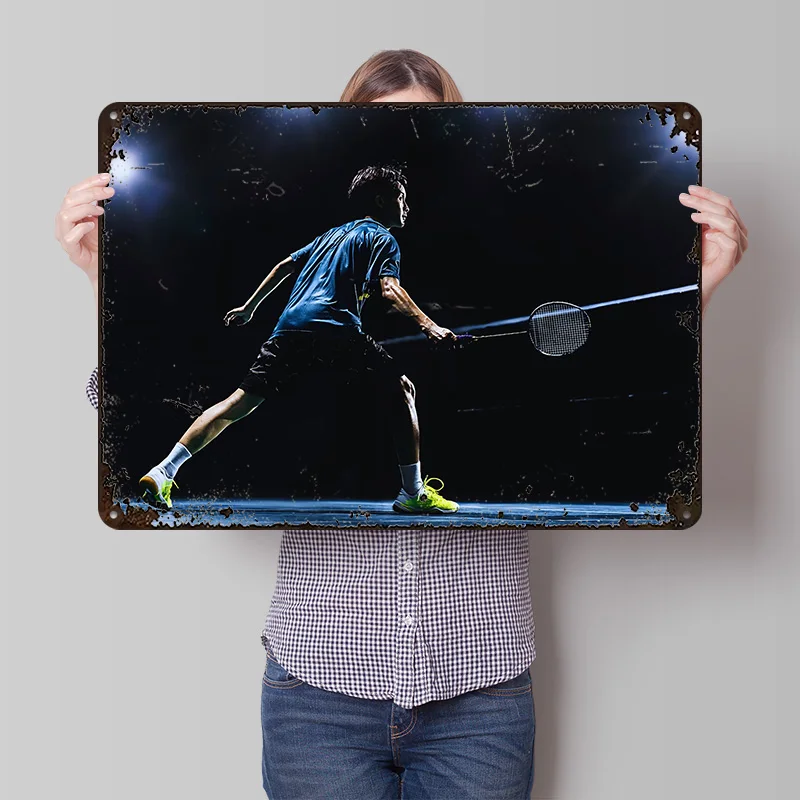 Badminton-Spieler in Aktion 3D – Badminton Poster Bewertung und Preis