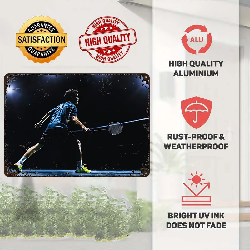 Badminton-Spieler in Aktion 3D – Badminton Poster Bewertung und Preis