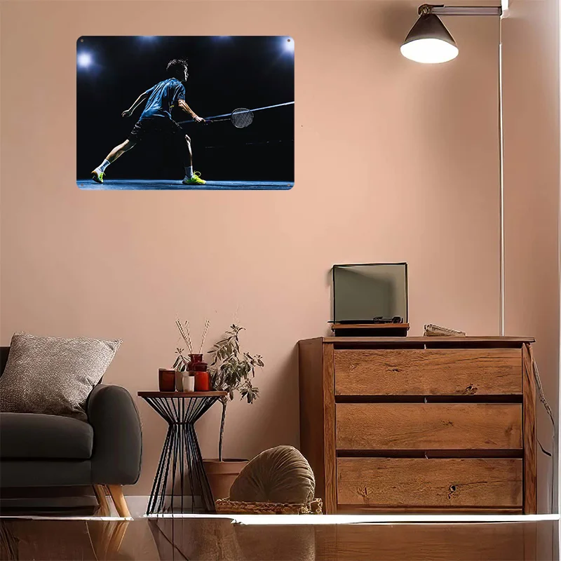 Badminton-Spieler in Aktion 3D – Badminton Poster Bewertung und Preis